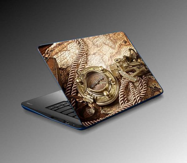 Laptop Sticker Notebook Pc Kaplama Etiketi Pusula Harita - Image 1