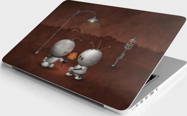 Laptop Sticker Notebook Pc Kaplama Etiketi Robotic Love - Image 1