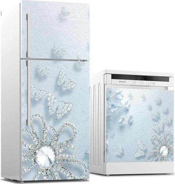 Buzdolabı ve Bulaşık Makinası Beyaz Eşya Sticker Kaplama Elmas Broş - Image 1