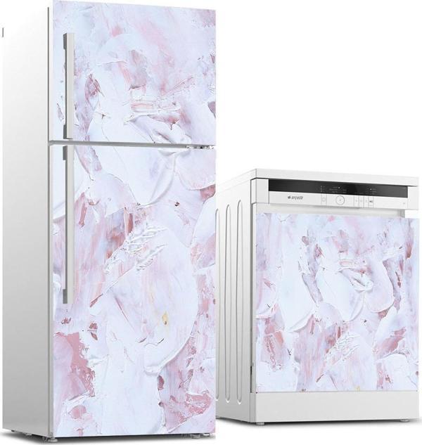 Buzdolabı ve Bulaşık Makinası Beyaz Eşya Sticker Kaplama Fırça İzi - Image 1
