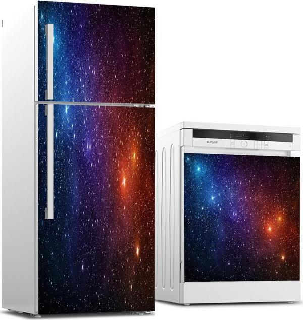 Buzdolabı ve Bulaşık Makinası Beyaz Eşya Sticker Kaplama Galaksi - Image 1