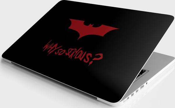 Laptop Sticker Notebook Pc Kaplama Etiketi Siyah Why So Serious - Image 1