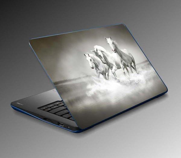 Laptop Sticker Notebook Pc Kaplama Etiketi Beyaz Atlar - Image 1