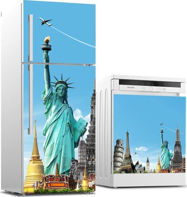 Buzdolabı ve Bulaşık Makinası Beyaz Eşya Sticker Kaplama Newyork - Image 1
