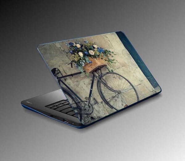 Laptop Sticker Notebook Pc Kaplama Etiketi Bisiklet Çiçekler - Image 1