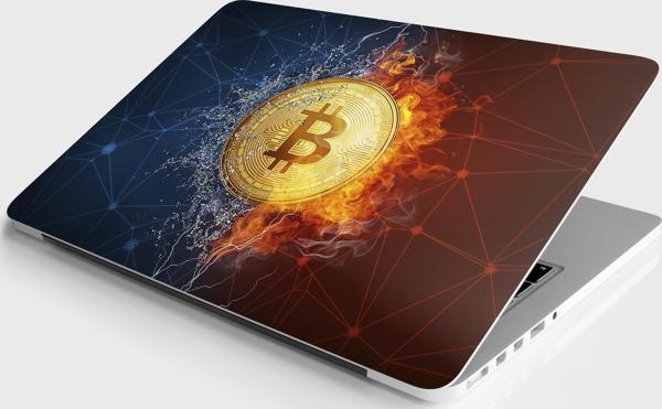 Laptop Sticker Notebook Pc Kaplama Etiketi Bitcoin - Image 1