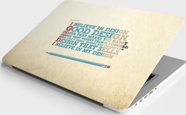 Laptop Sticker Notebook Pc Kaplama Etiketi Tasarıma İnan - Image 1