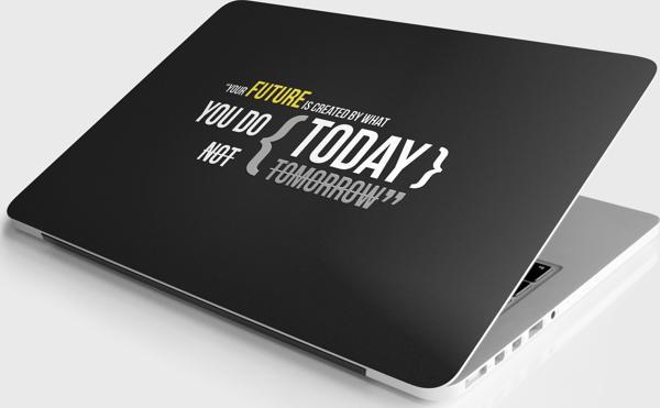 Laptop Sticker Notebook Pc Kaplama Etiketi Bugün Yap - Image 1