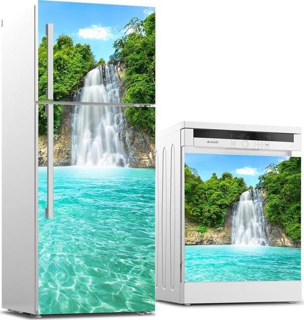 Buzdolabı ve Bulaşık Makinası Beyaz Eşya Sticker Kaplama Şelale  - Image 1