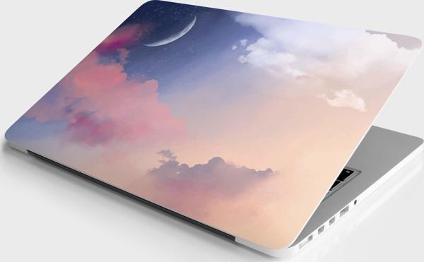 Laptop Sticker Notebook Pc Kaplama Etiketi Bulut Ay - Image 1