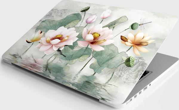 Laptop Sticker Notebook Pc Kaplama Etiketi Çiçek 3D - Image 1