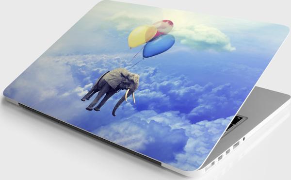Laptop Sticker Notebook Pc Kaplama Etiketi Fil Balon - Image 1
