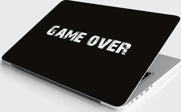 Laptop Sticker Notebook Pc Kaplama Etiketi Game Over - Image 1
