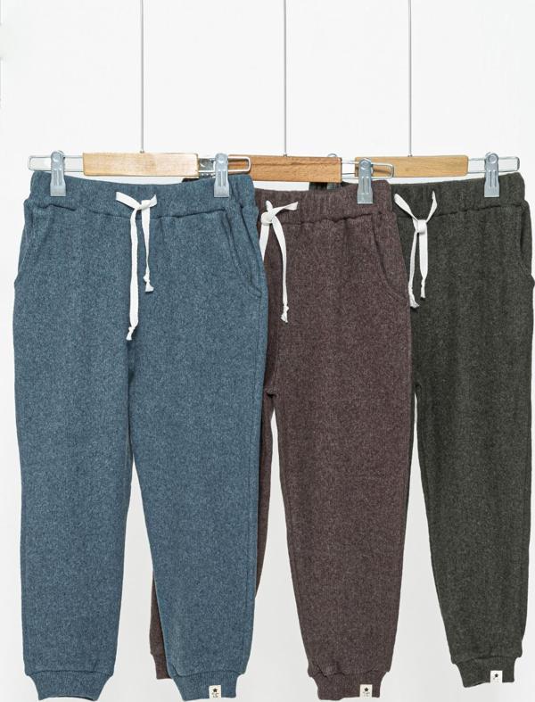 3'lü Mavi Kahve Yeşil Cepli Jogger Set - Image 1