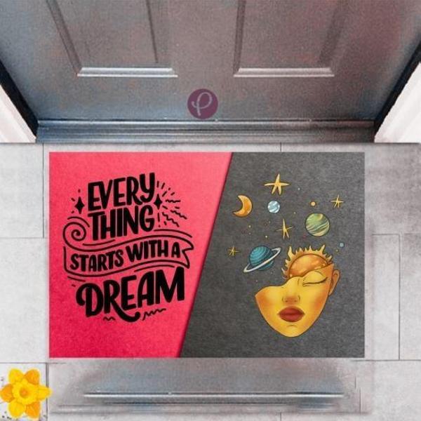 Büro Ev Ofis Dekoru için Dijital Baskı Kapı Önü Paspas Every Thing Stil - Image 1