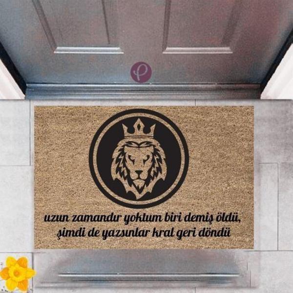 Büro Ev Ofis Dekoru için Dijital Baskı Kapı Önü Paspas Kral Geri Döndü Stil - Image 1