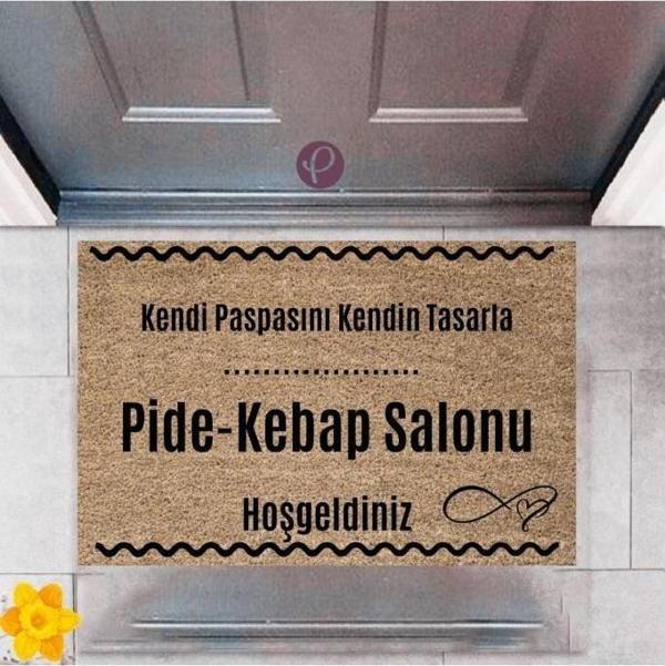 Büro Ev Ofis Dekoru için Dijital Baskı Kapı Önü Paspas Pide Kebap Salonu Stil - Image 1