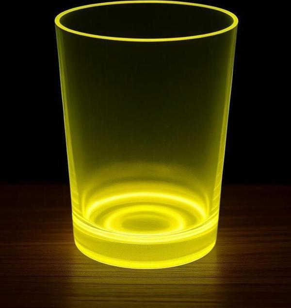 Büro Ev Ofis Etkinik Partisi için 9X10CM Glow Neon Sarı Bardak - Image 1