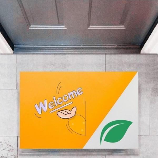 Büro Ev Ofis Dekoru için Dijital Baskı Kapı Önü Paspas Welcome Style - Image 1