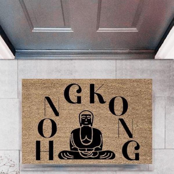 Büro Ev Ofis Dekoru için Dijital Baskı Kapı Önü Paspas Şehirler Motif - Image 1