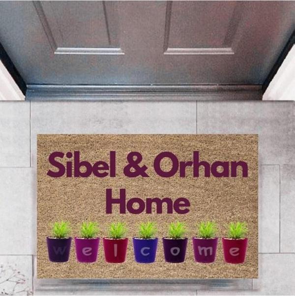 Büro Ev Ofis Dekoru için Dijital Baskı Model Kapı Önü Biçim Welcome Paspas  - Image 1