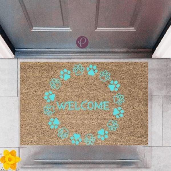 Büro Ev Ofis Dekoru için Dijital Baskı Model Kapı Önü Welcome Stil Paspas  - Image 1