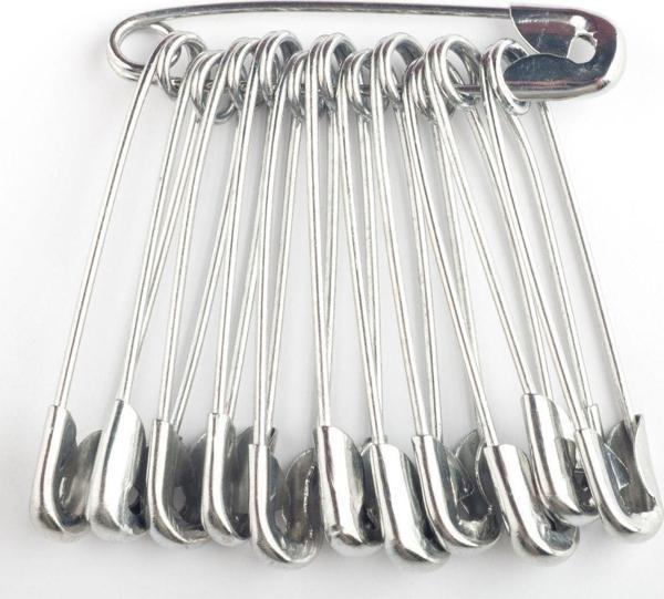 Büro Ev Ofis Hobi Dikiş Atölyesi için 50ADET 3CM Silver Çengelli İğne Seti - Image 1