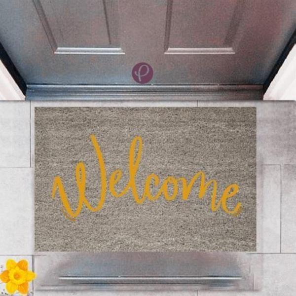 Büro Ev Ofis Dekoru için Dijital Baskı Kapı Önü Welcome Style Paspas  - Image 1