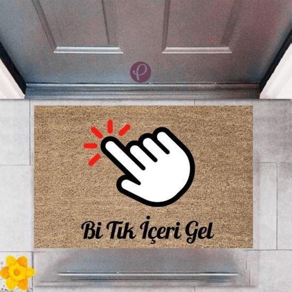Büro Ev Ofis Dekoru için Dijital Baskı Kapı Önü Paspas Bi Tık İçeri Gel Stil - Image 1