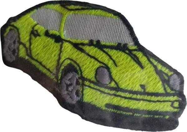 Büro Ev Ofis Hediyesi için 3X4CM Yeşil Araba Ütü İle Yapışan Aplike Arma - Image 1