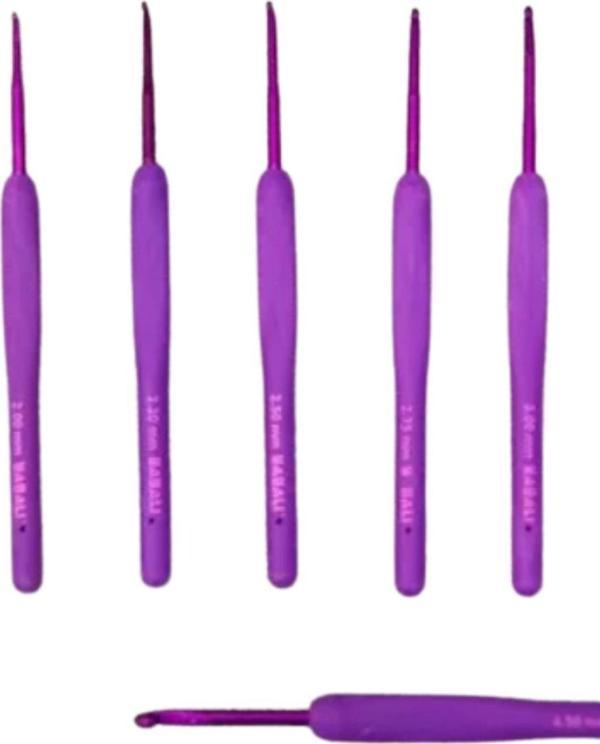 Büro Ev Ofis Hobi Dikiş Atölyesi için No2,5 Purple Örgü Tığ - Image 1