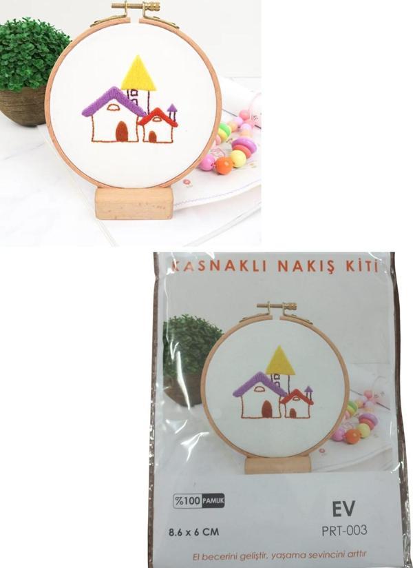 Büro Ev Ofis Hobi Dikiş Atölyesi için 8,6X6CM Ev Stil Kasnaklı Nakış Kiti - Image 1
