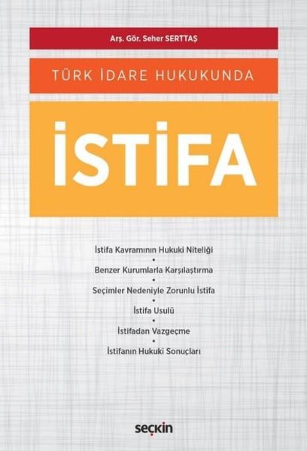 İstifa Türk İdare Hukukunda - Seçkin Yayıncılık - Image 1