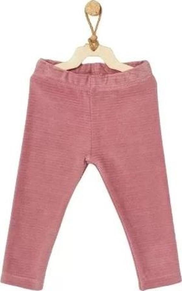 Street Style Kadife Bebek Pantolon Dark Pink - Image 1