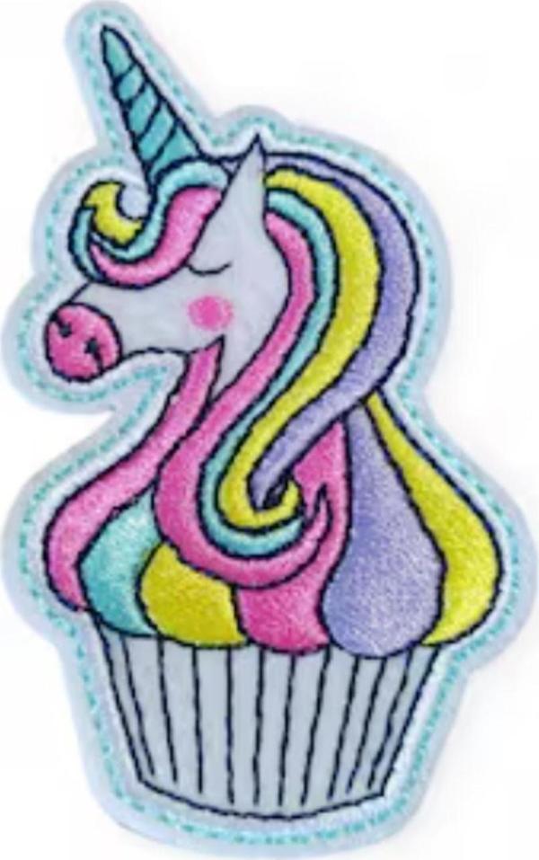 Büro Ev Ofis Hediyesi için 5X3CM Pembe Unicorn Ütü İle Yapışan Aplike Arma - Image 1