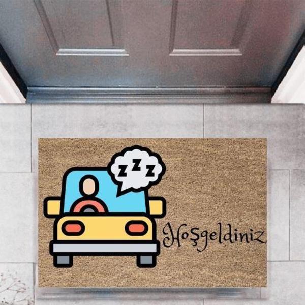Büro Ev Ofis Dekoru için Dijital Baskı Kapı Önü Paspas Arabalar 683 - Image 1