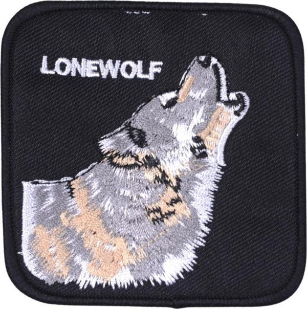 Büro Ev Ofis Hediyesi için 6X4CM Siyah Kurt Motif Ütü İle Yapışan Aplike Arma - Image 1