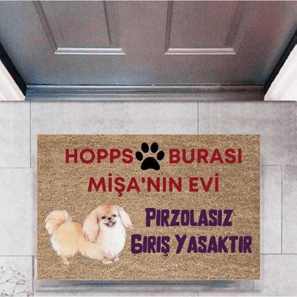 Büro Ev Ofis Dekoru için Dijital Baskı Kapı Önü Paspas Hopps Tarz - Image 1