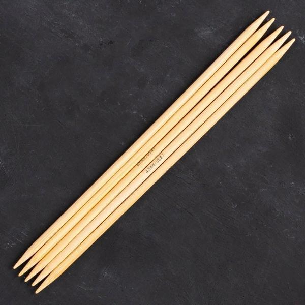 Büro Ev Ofis Hobi Dikiş Atölyesi için 20CM 4,5MM Bambu Çorap Şişi - Image 1