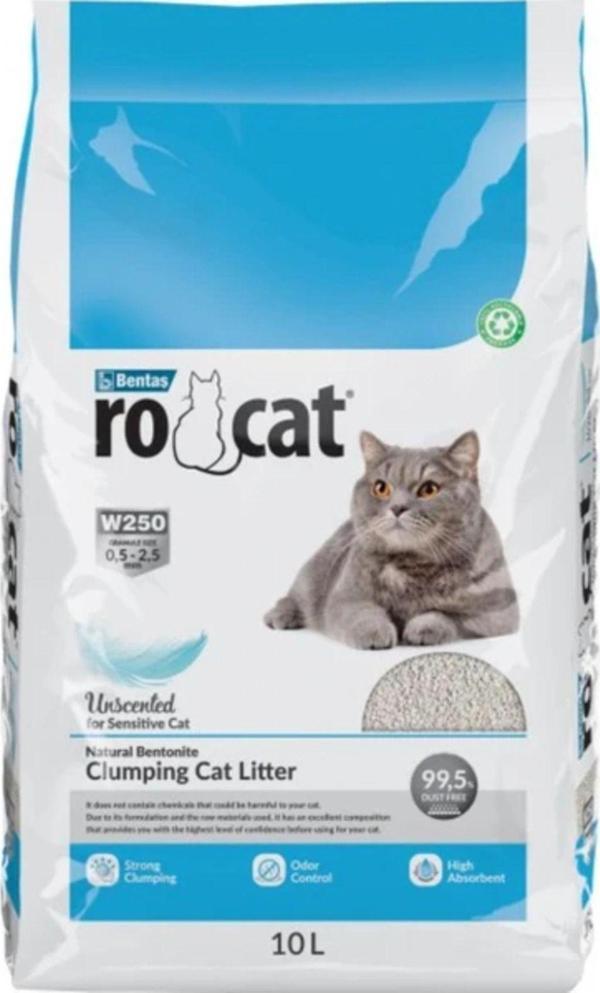 İcon Kimyasal Rocat Natural Kokusuz Kedi Kumu 10Lt - Image 1