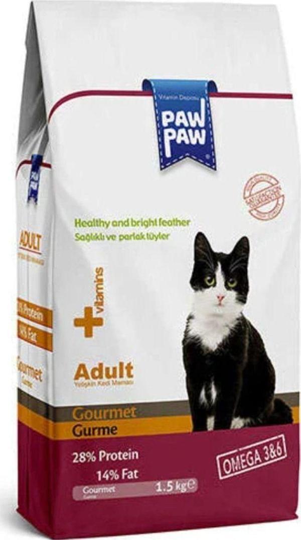 Paw Paw Gourmet Gurme Yetişkin Kedi Maması 15 Kg - Image 1