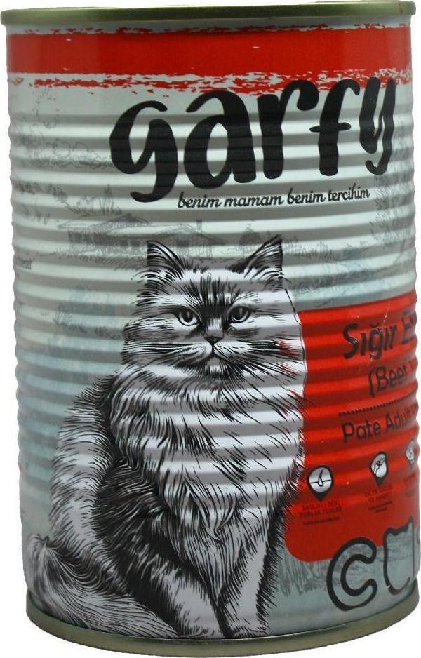 Woofy Garfy Sığır Etli Yetişkin Kedi Konserve 400 Gr X 6 Adet - Image 1