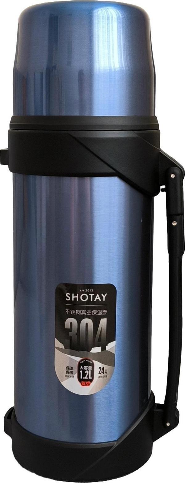 Shotay Adventure 1200ml Outdoor Çelik Termos Mavi ST-8213M - Image 1