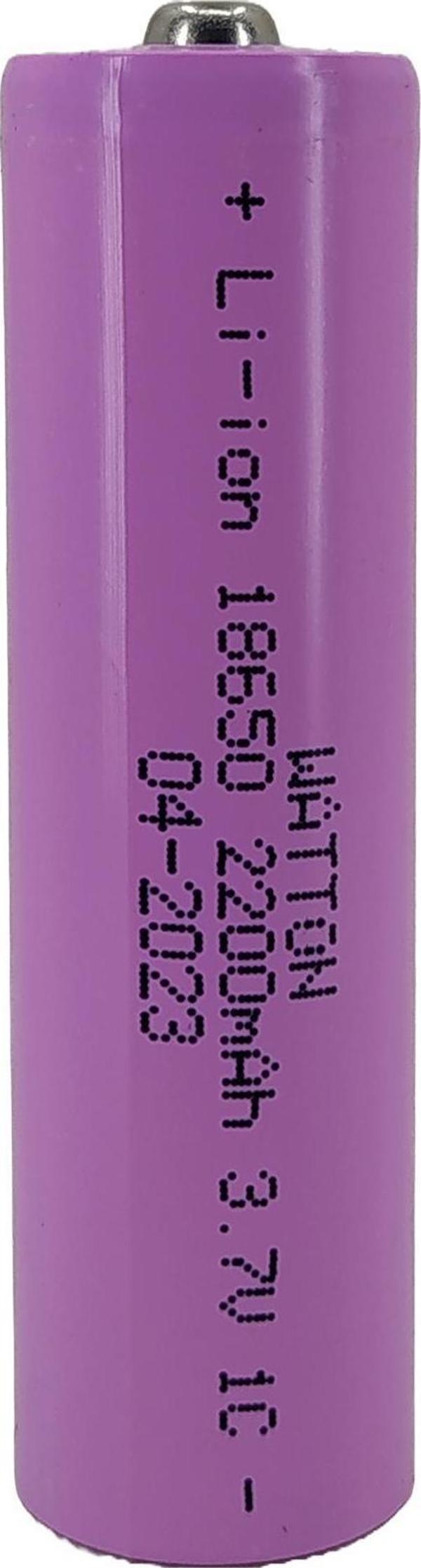 Watton 18650 2200mAh 1Li Şarjlı Fener Pili Li-ion 3.7V 1C Premium - Image 1