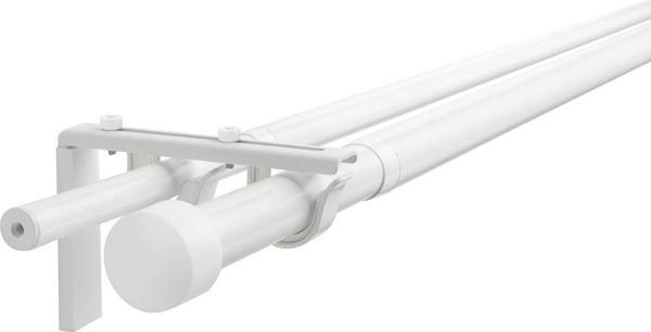 Perde çubuğu seti, beyaz, 120-210 cm, ikili - Image 1
