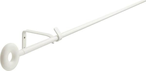 Perde çubuğu seti, beyaz, 140 cm - Image 1