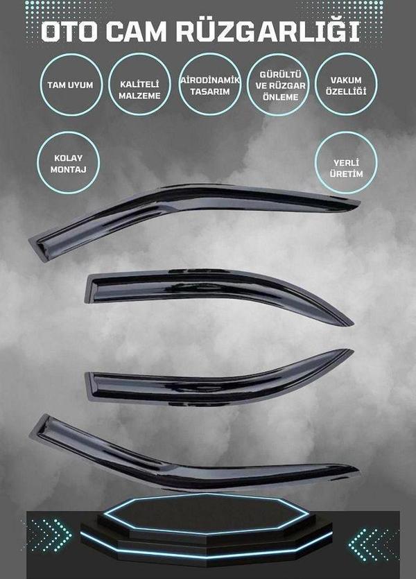 Kia Cerato Cam Rüzgarlığı 4lü Takım - Image 1