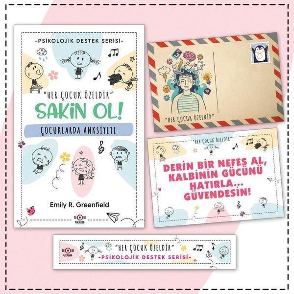 Çocuklarda Anksiyete - Kartpostal ve Ayraç - Çocuklar İçin Psikolojik Destek Serisi - Nesnel Yayınları - Image 1