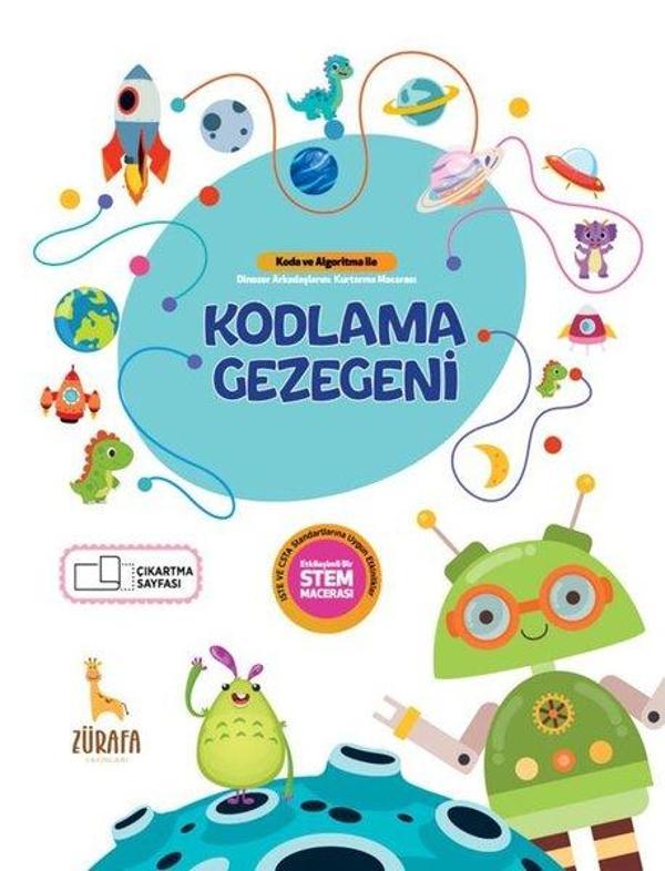 Kodlama Gezegeni 5 - 6 Yaş - Koda ve Algoritma İle Dinozor Arkadaşlarını Kurtarma Macerası - Zürafa Yayınları - Image 1