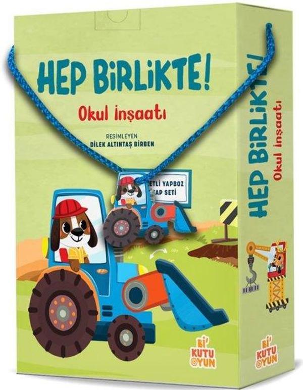 Hep Birlikte! Okul İnşaatı (Kitap ve Oyun Seti) - Bi Kutu Oyun Yayınevi - Image 1